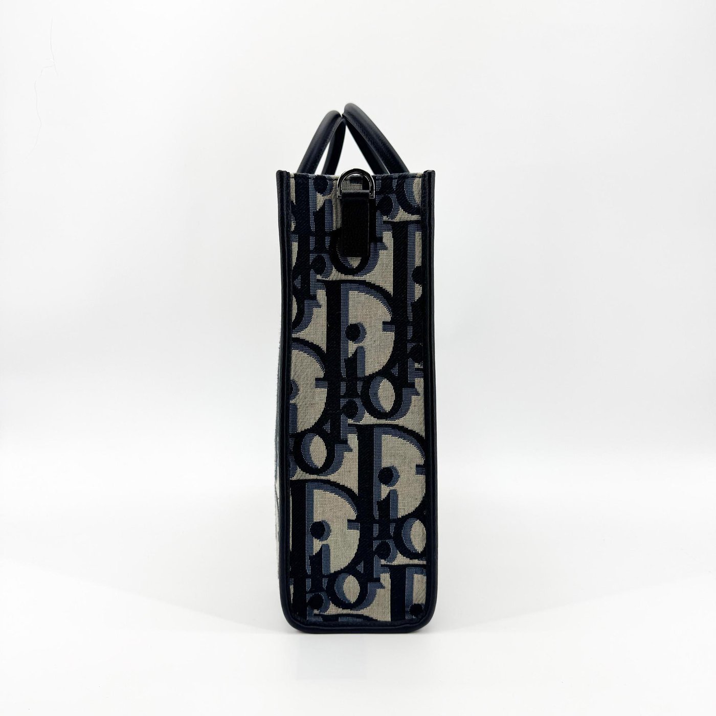 Christian Dior Book Tote with Strap Oblique Canvas Medium