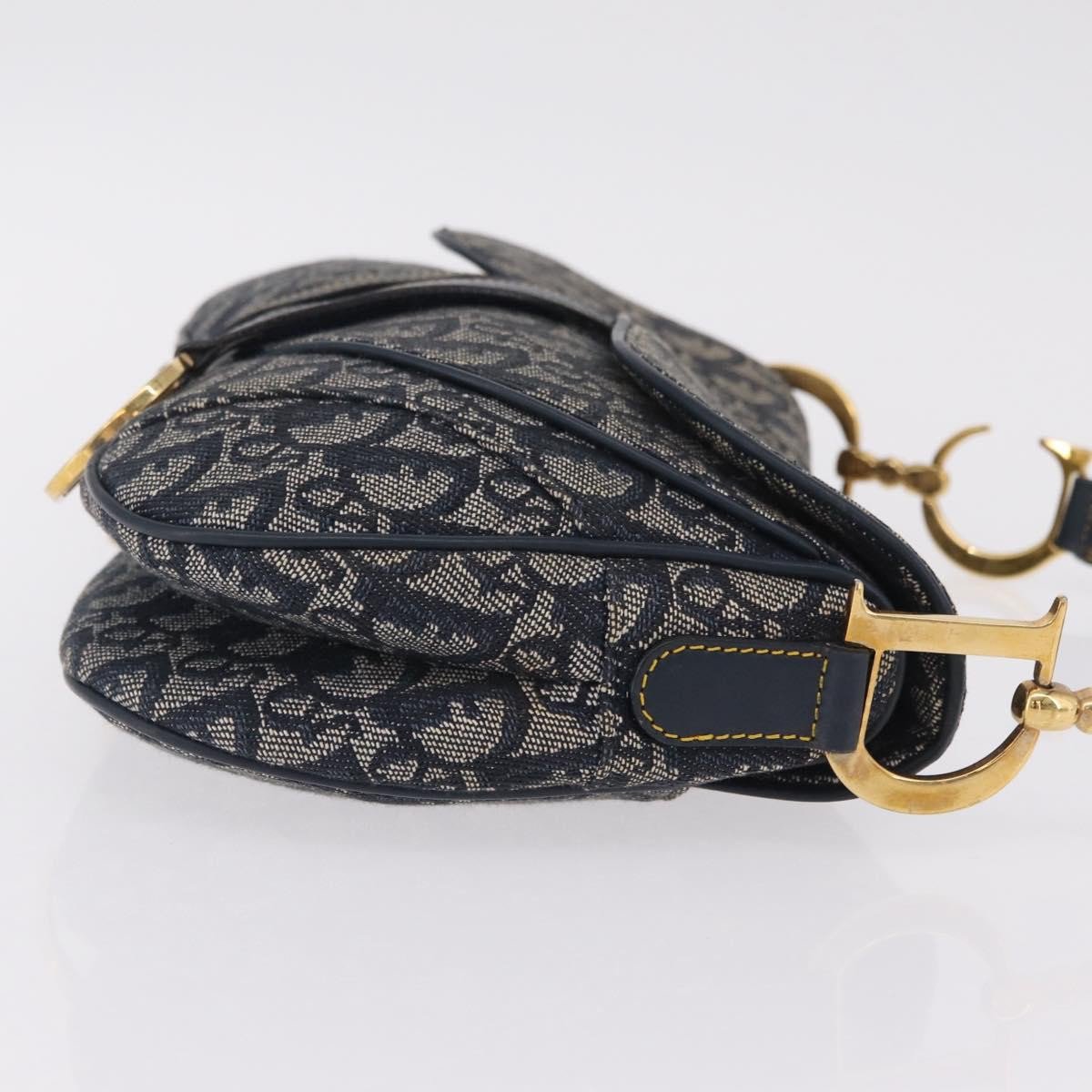 Christian Dior Vintage Double Saddle Diorissimo Canvas