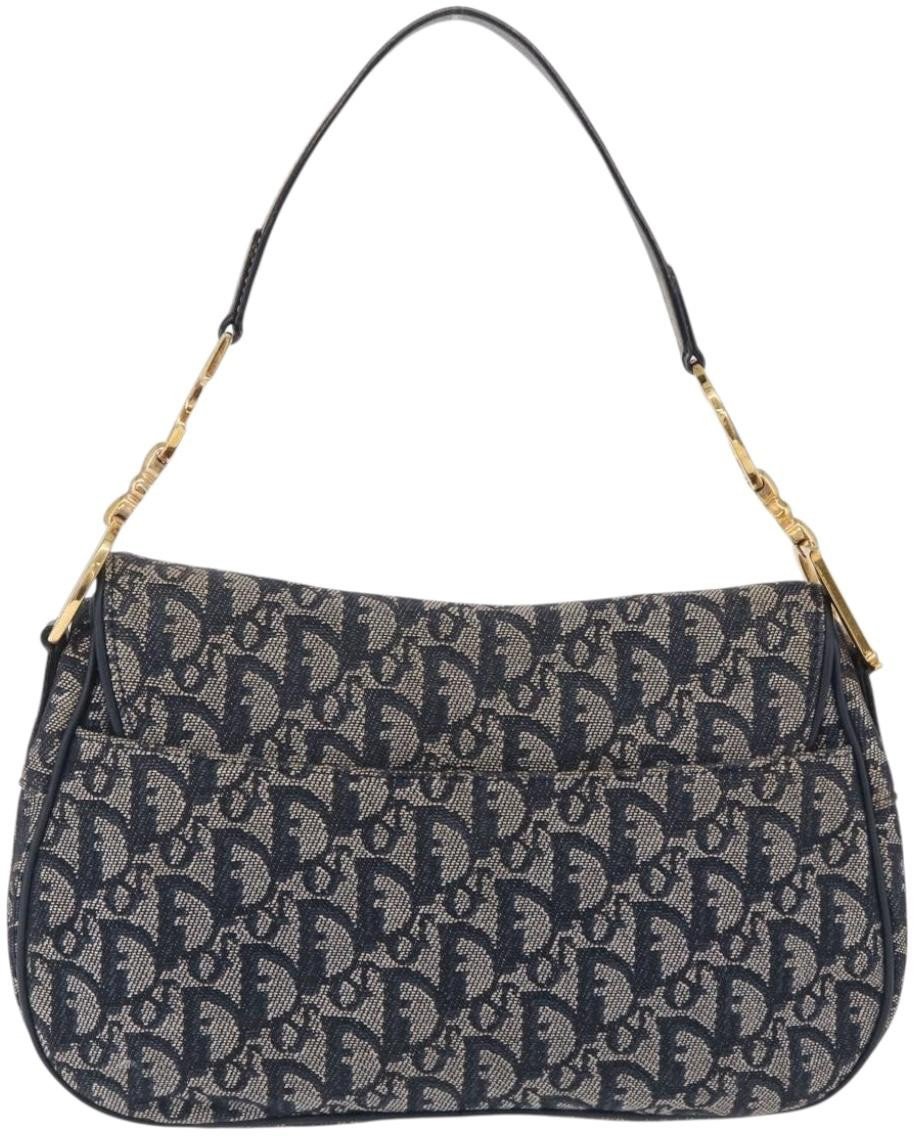 Christian Dior Vintage Double Saddle Diorissimo Canvas