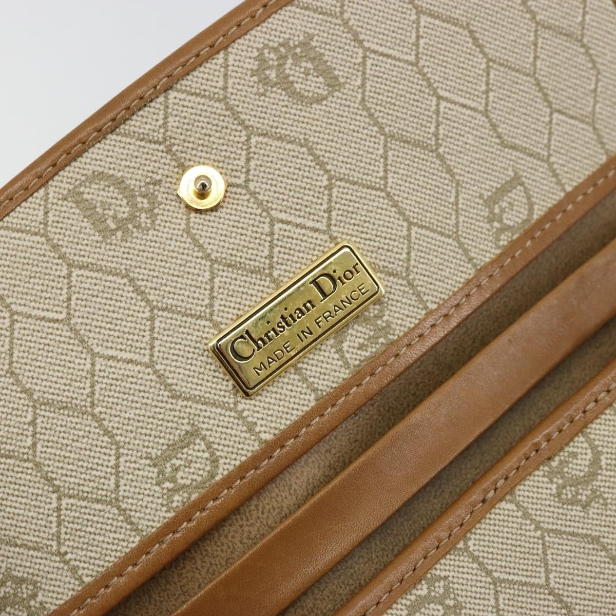 Christian Dior Vintage honeycomb clutch Canvas