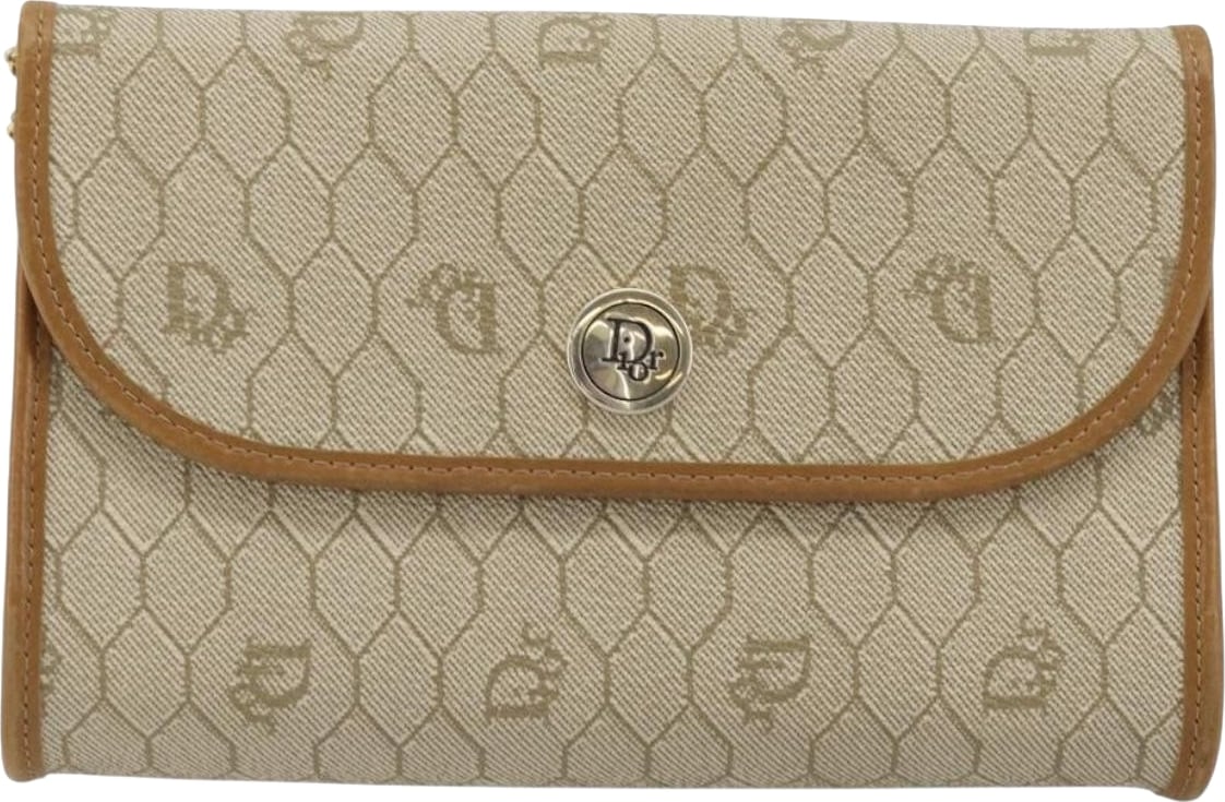Christian Dior Vintage honeycomb clutch Canvas