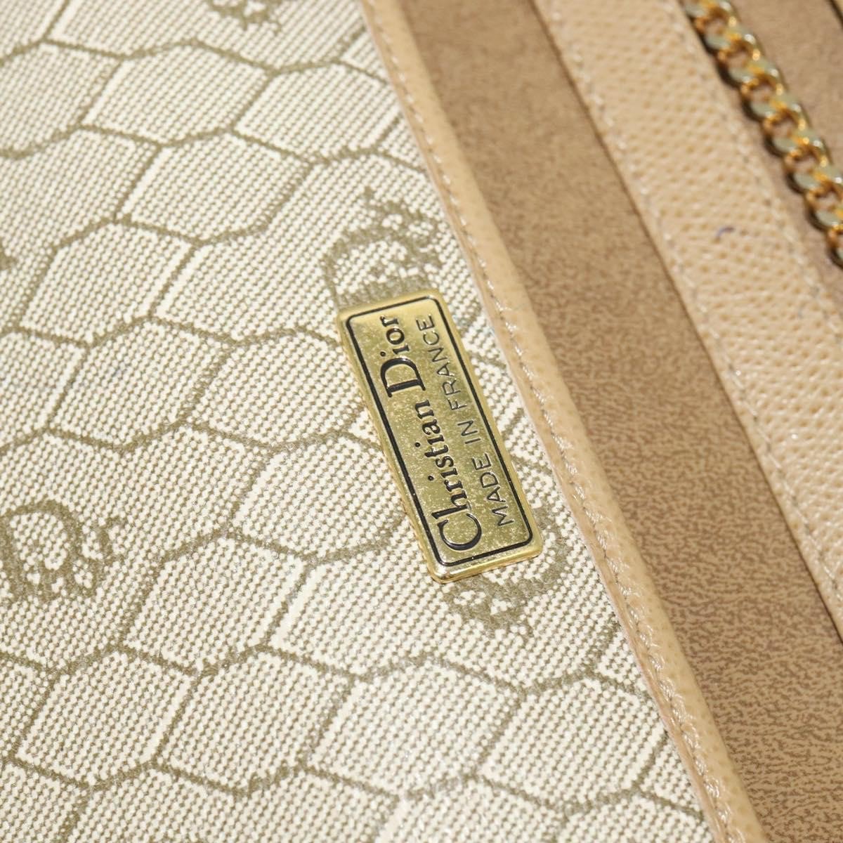 Christian Dior Vintage Chain Flap Diorissimo Canvas Medium