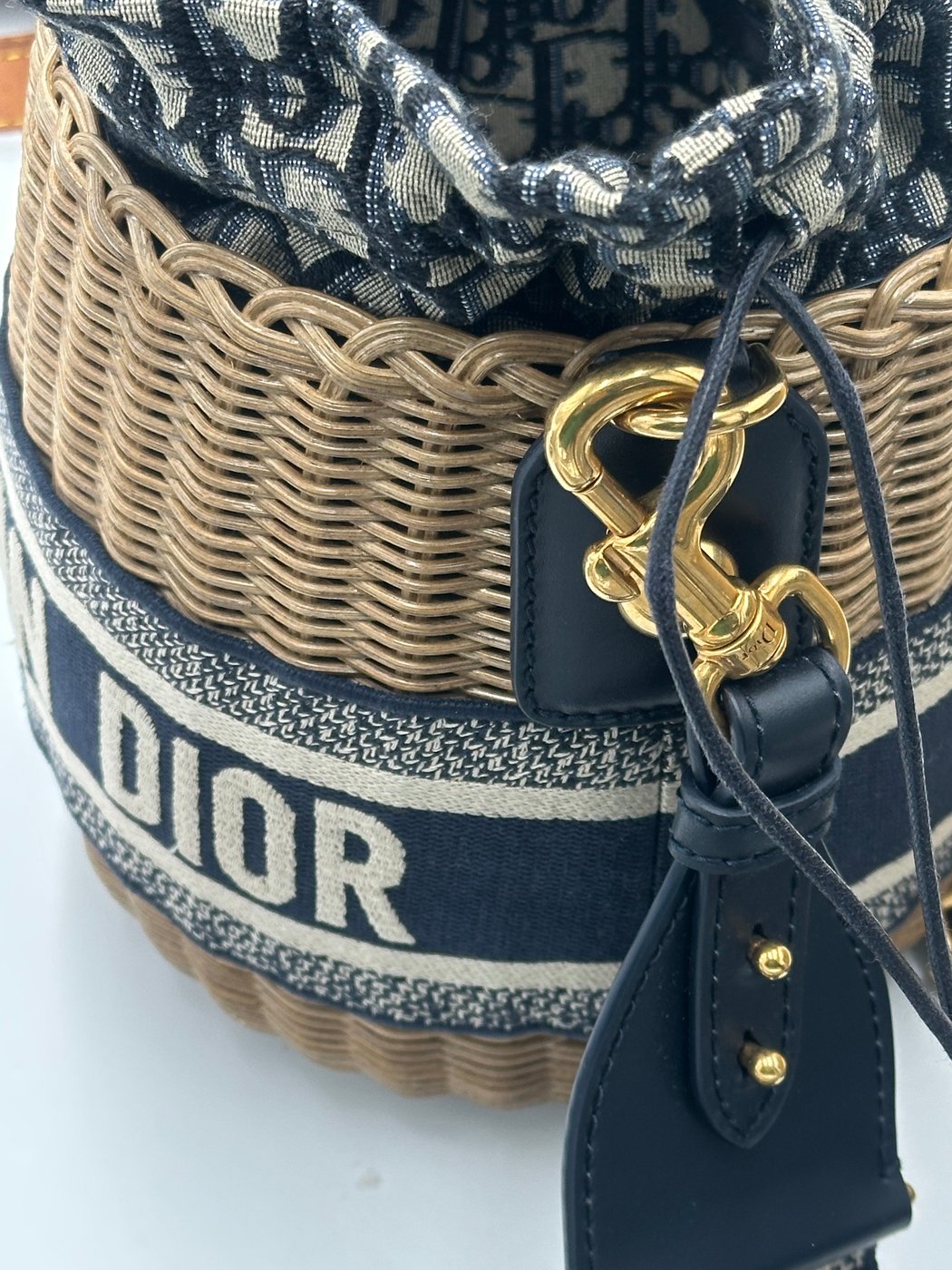 Christian Dior Bucket Rotin