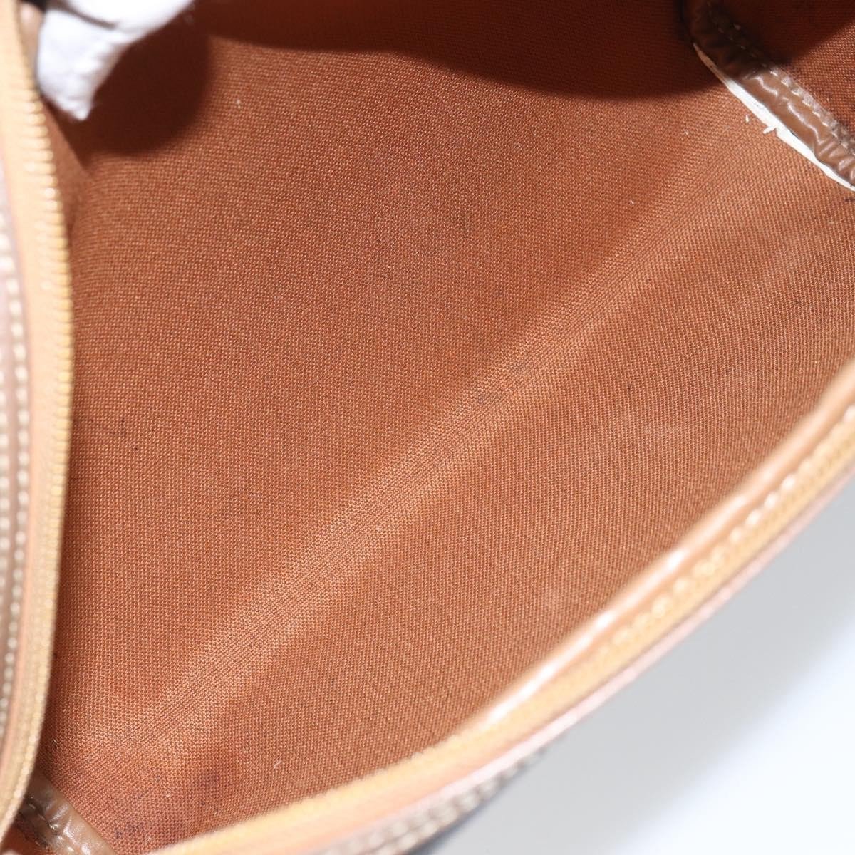 Christian Dior Vintage Honeycomb Zip Coated Canvas Medium