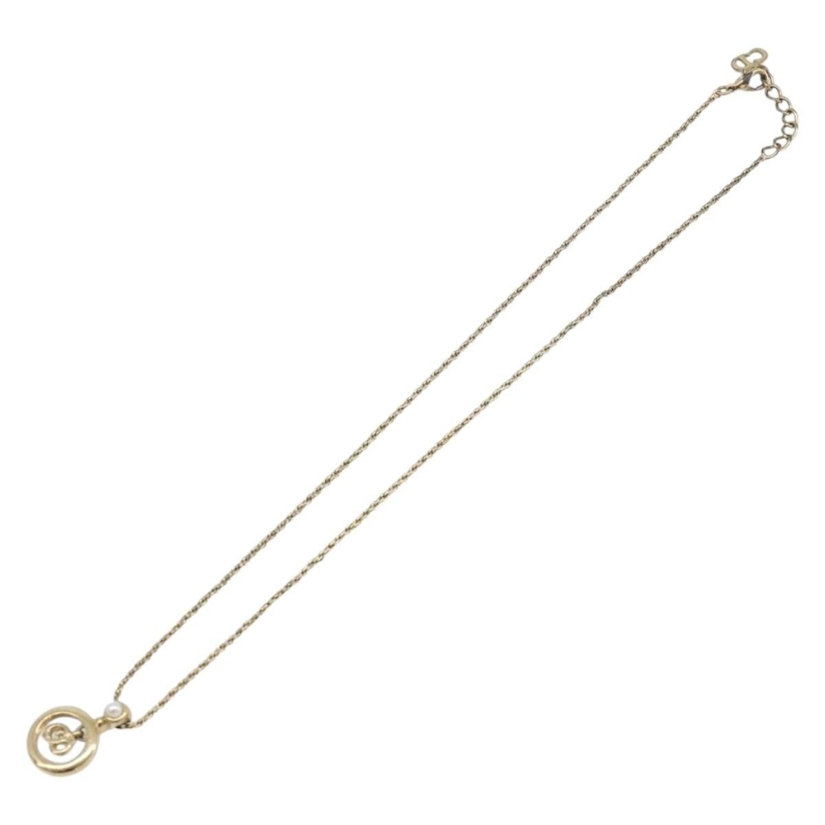Christian Dior Vintage CD Pendant Metal Standard