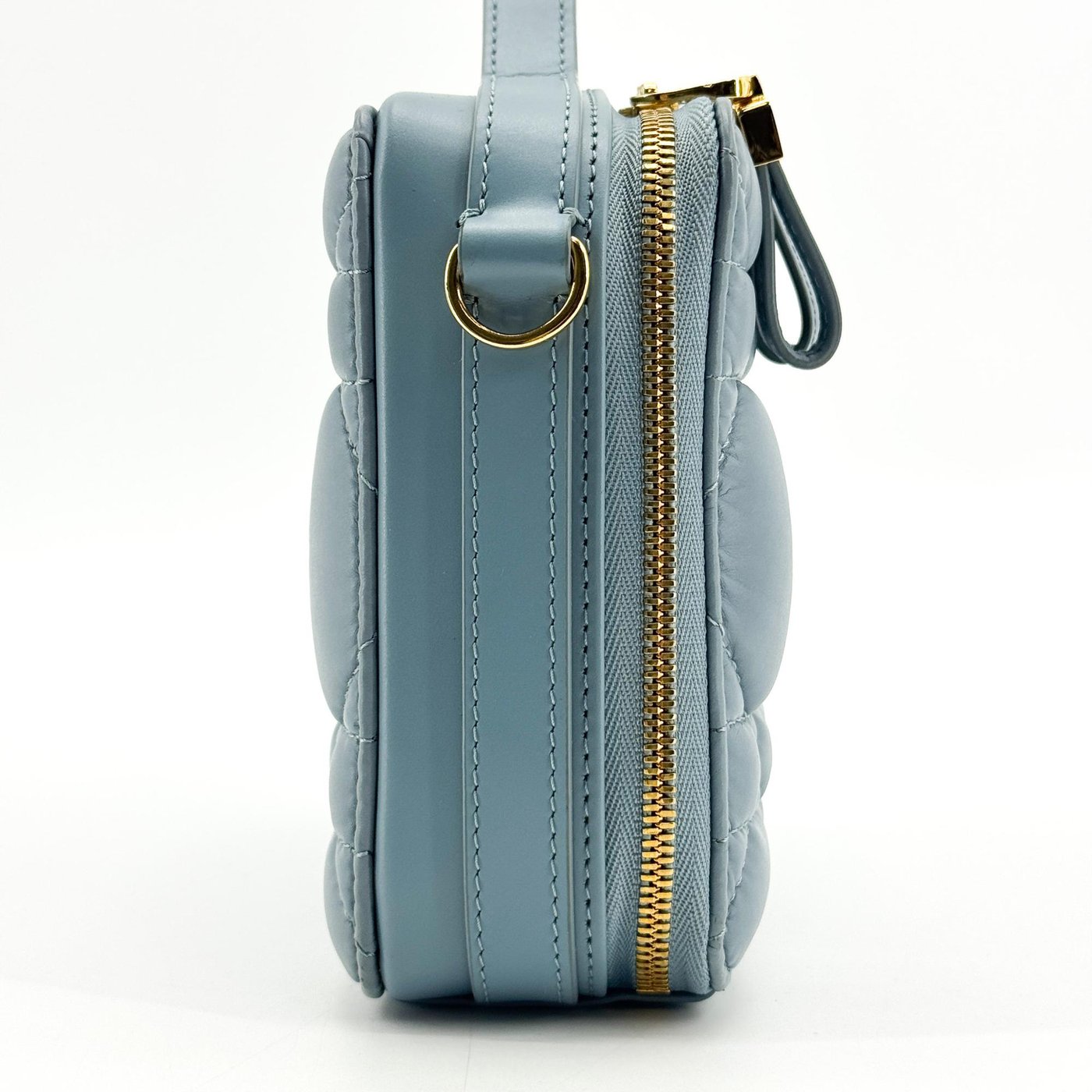 Christian Dior Caro Box Bag with Chain Macrocannage Quilt Calfskin