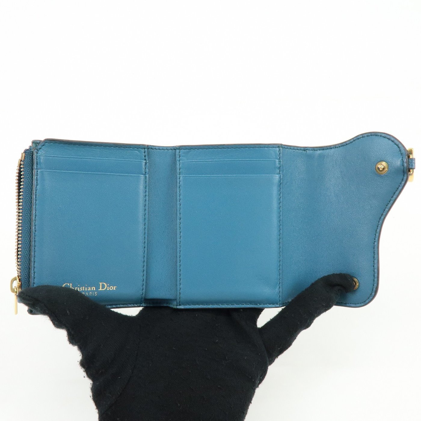 Christian Dior Saddle Flap Leather Mini