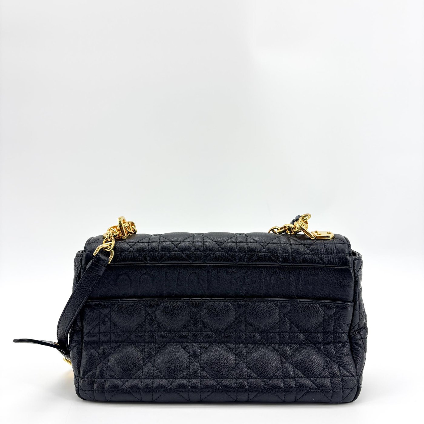 Christian Dior Caro Cannage Quilt Calfskin Small