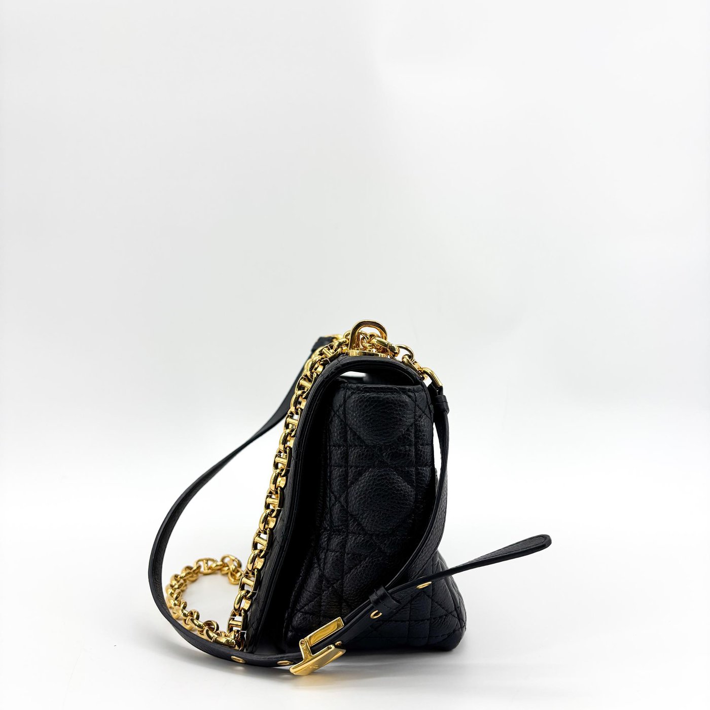 Christian Dior Caro Cannage Quilt Calfskin Small
