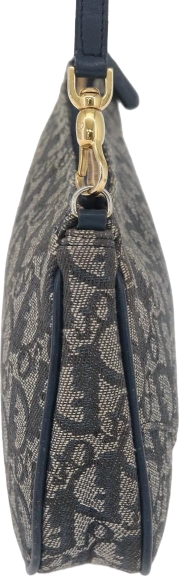 Christian Dior Vintage Saddle Diorissimo Canvas Small