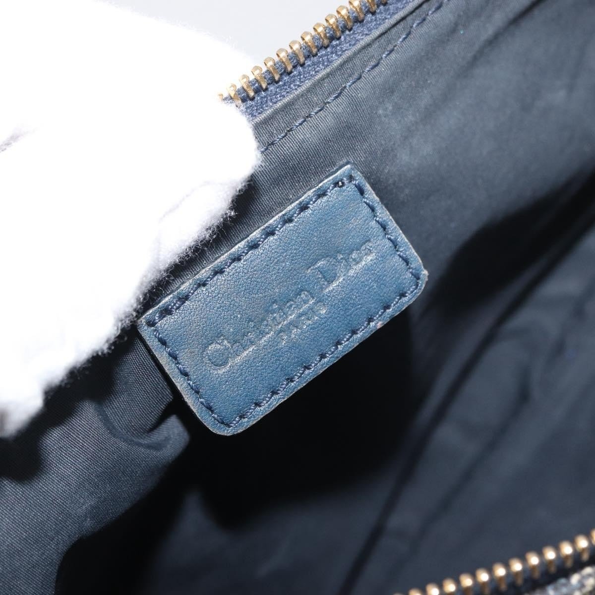 Christian Dior Vintage Saddle Diorissimo Canvas Small