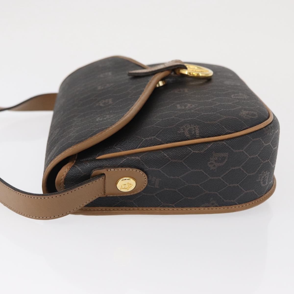 Christian Dior Vintage Honeycomb Flap Coated Canvas Long