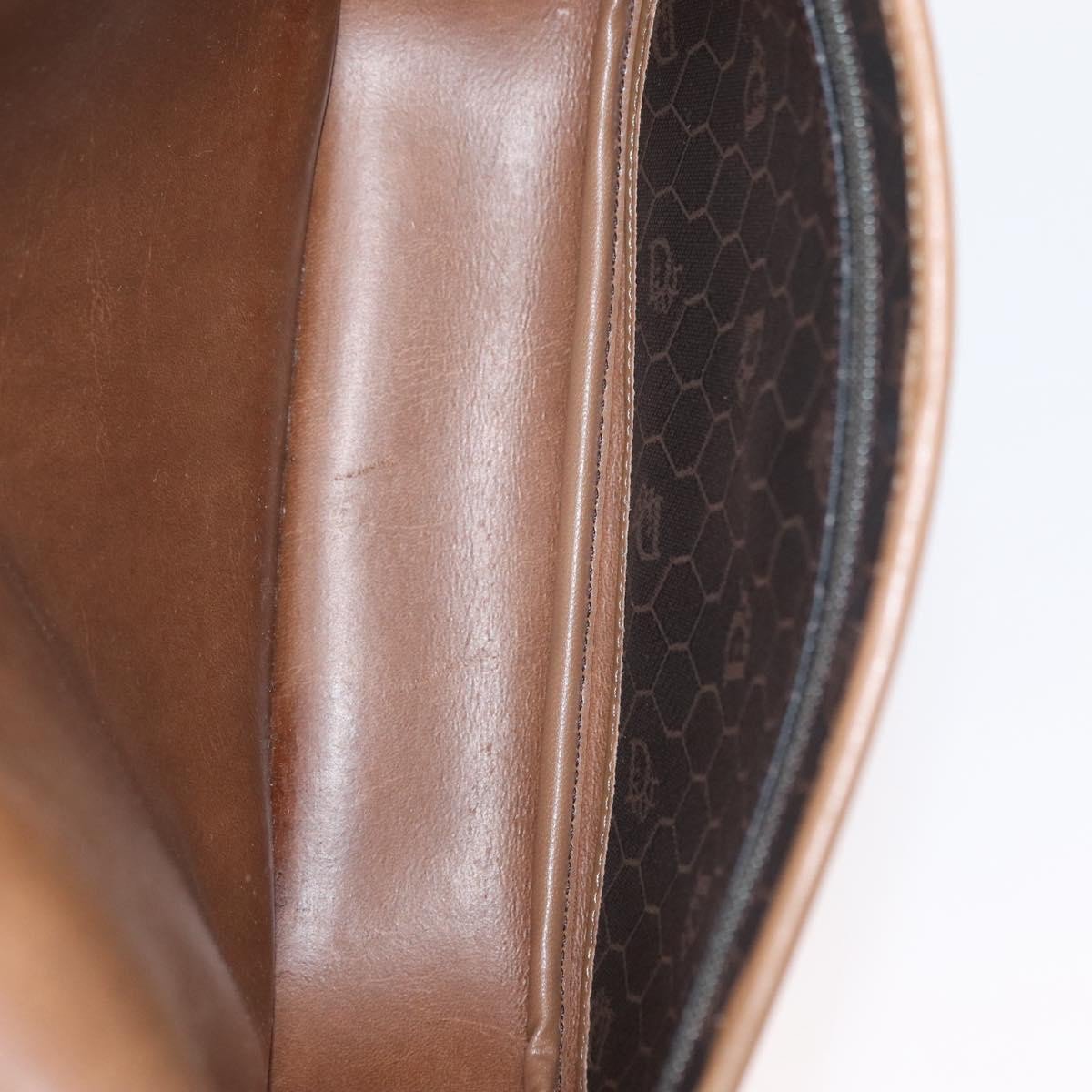 Christian Dior Vintage Honeycomb Flap Coated Canvas Long