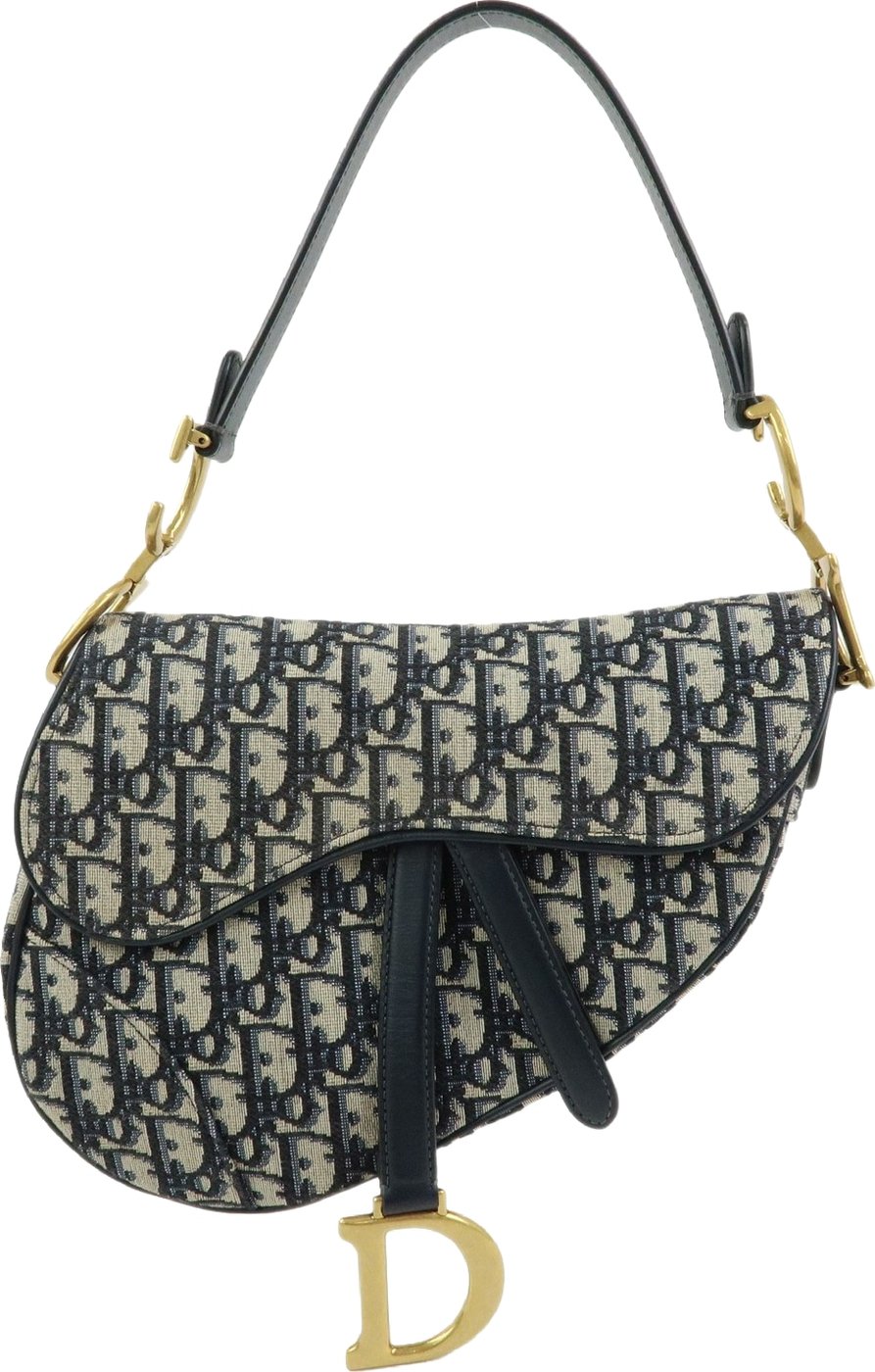 Christian Dior Saddle Oblique Canvas Small