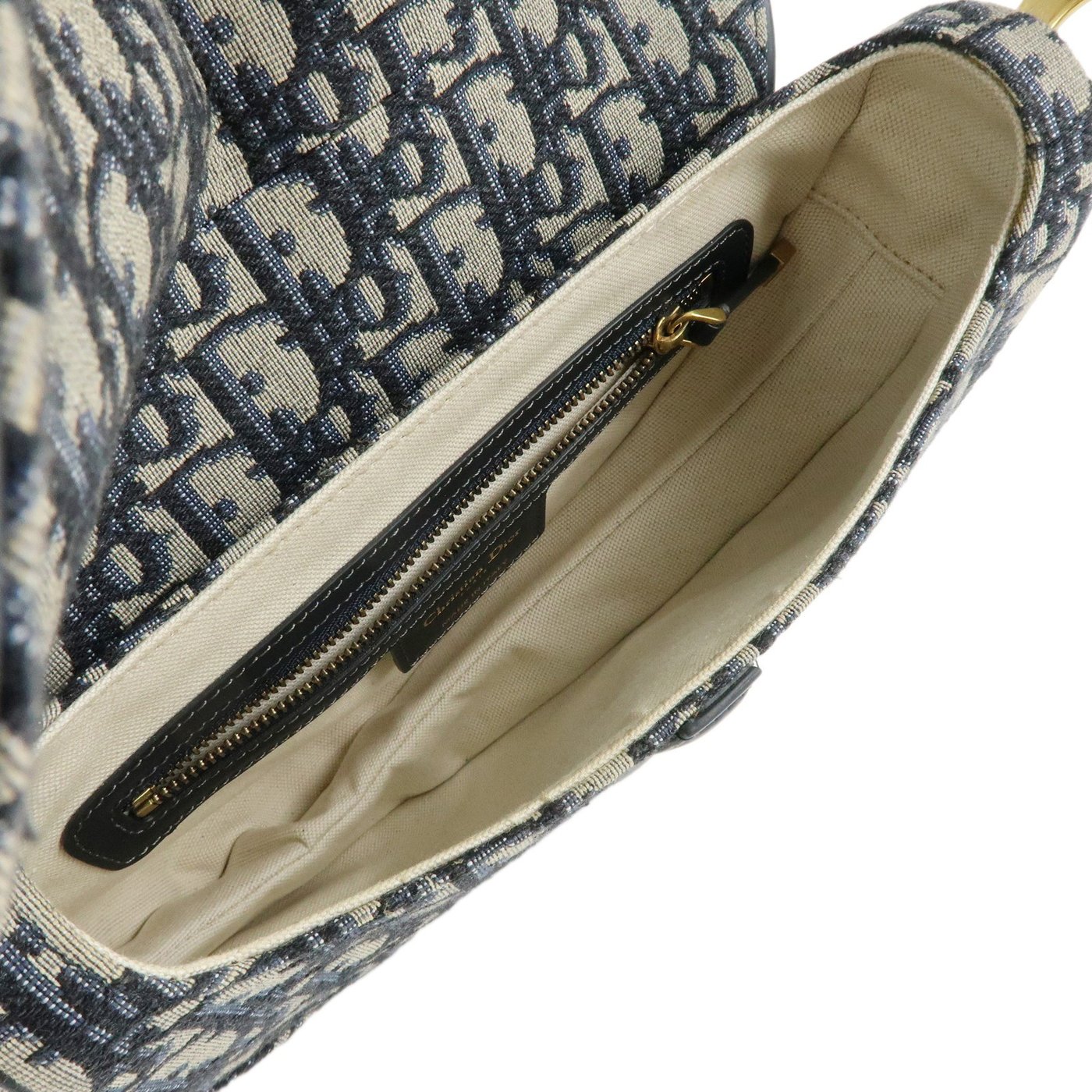 Christian Dior Saddle Oblique Canvas Small