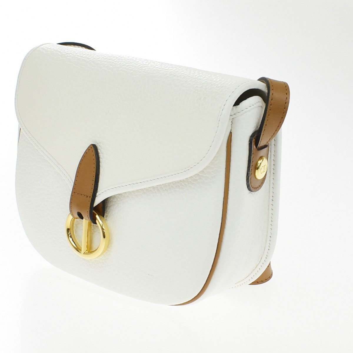 Christian Dior Vintage CD Flap Leather Medium