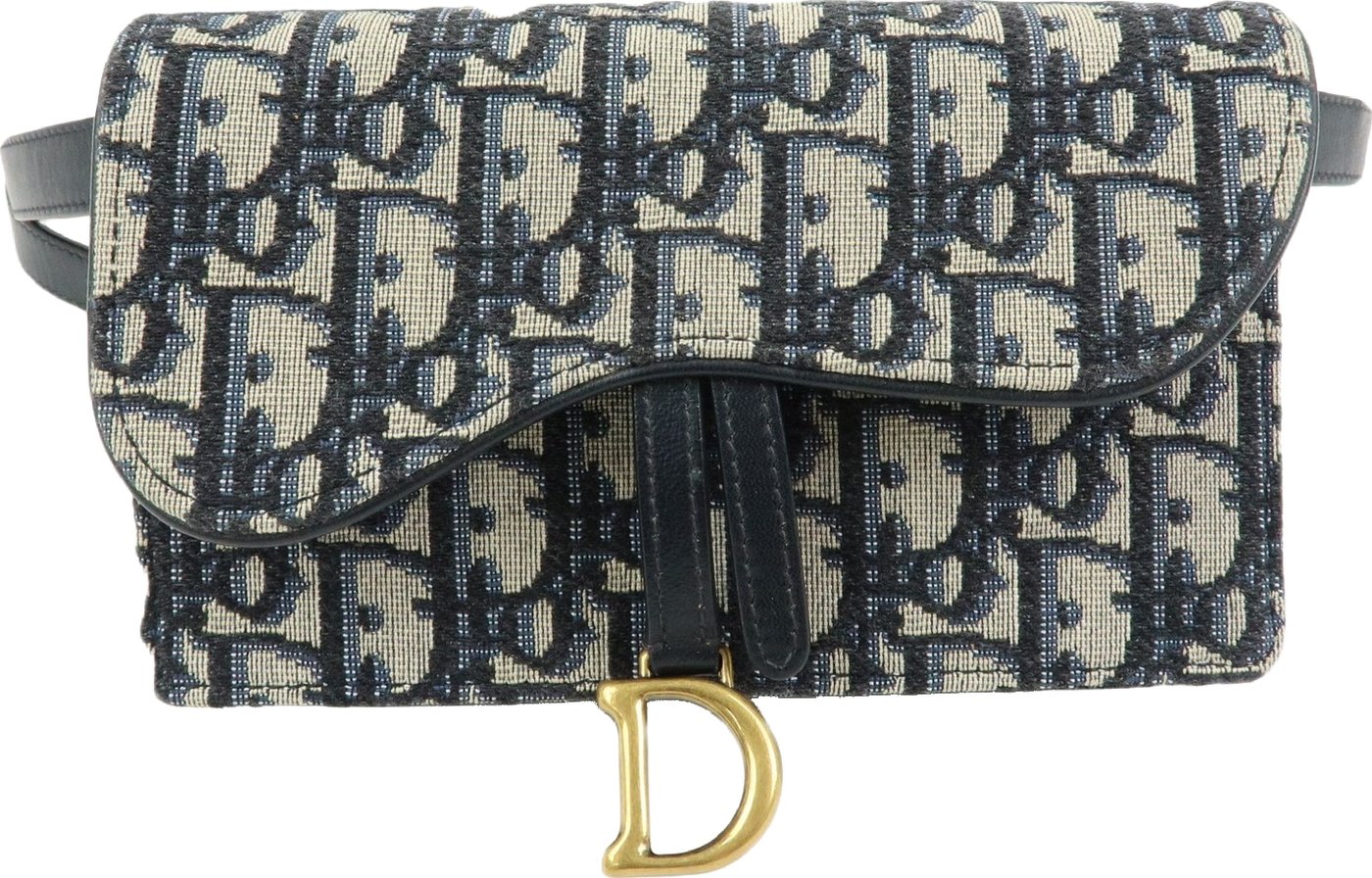 Christian Dior Saddle Belt Oblique Canvas