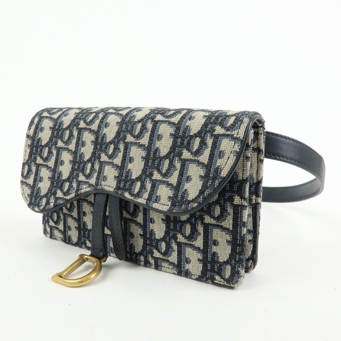 Christian Dior Saddle Belt Oblique Canvas