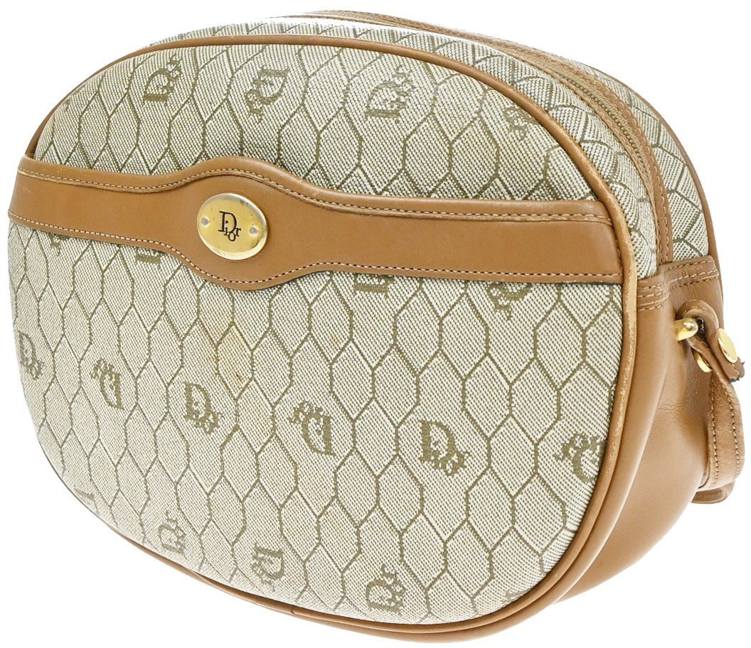 Christian Dior Vintage Honeycomb Canvas