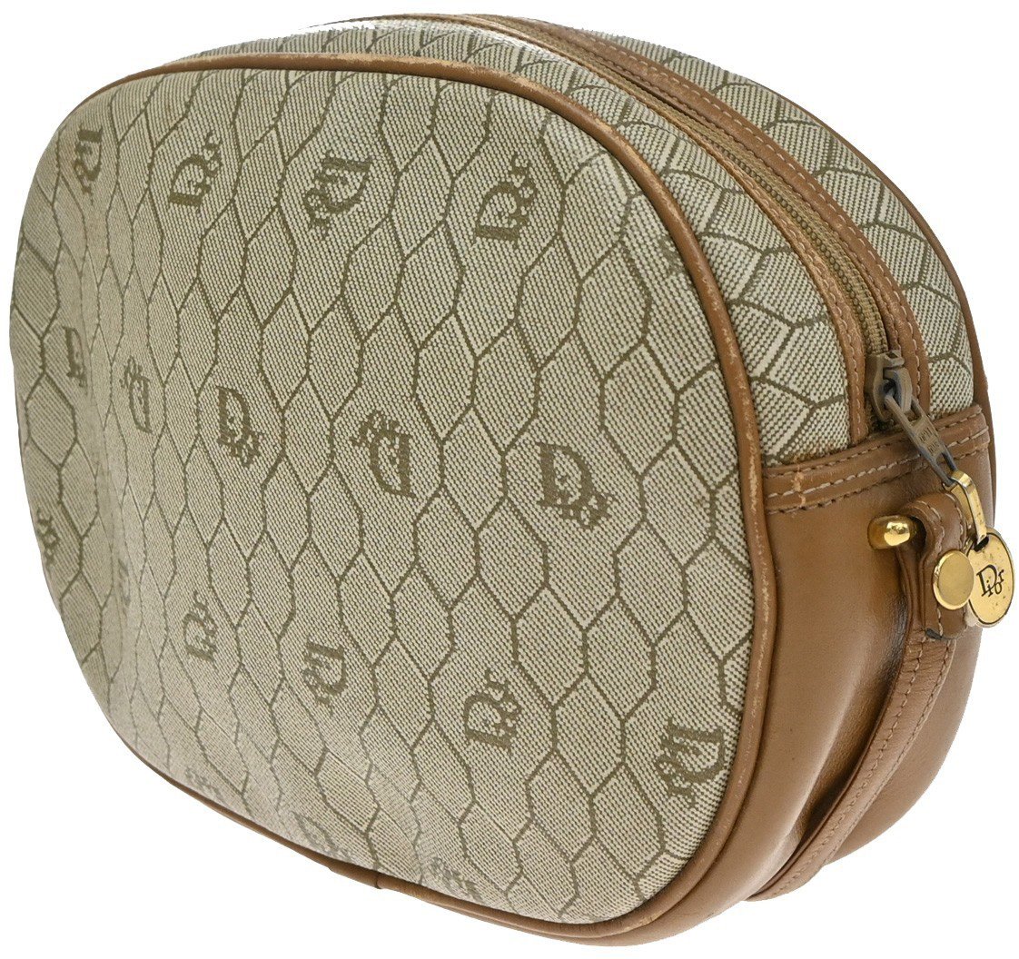 Christian Dior Vintage Honeycomb Canvas
