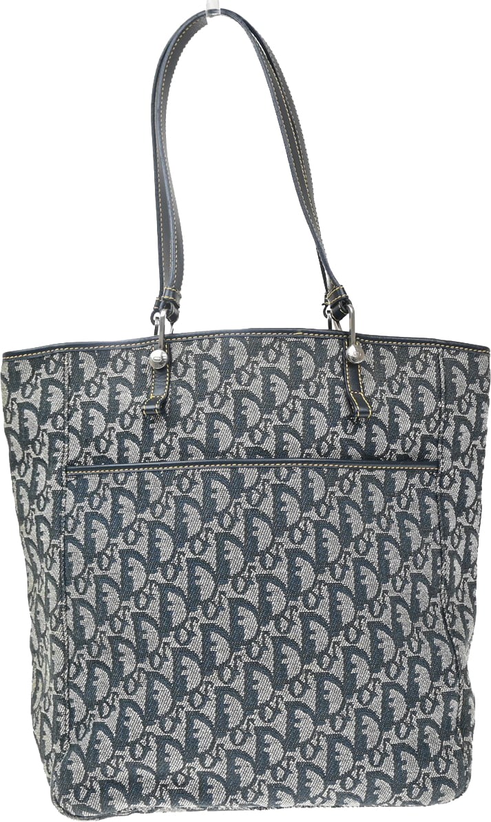 Christian Dior Vintage Open Pocket Diorissimo Canvas Small