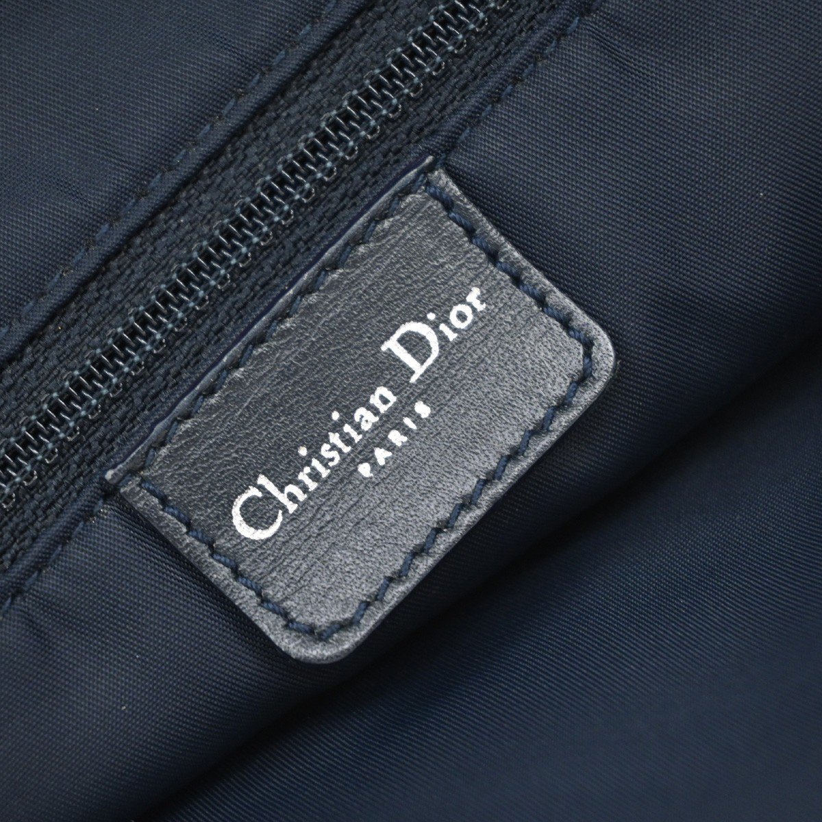 Christian Dior Vintage Open Pocket Diorissimo Canvas Small