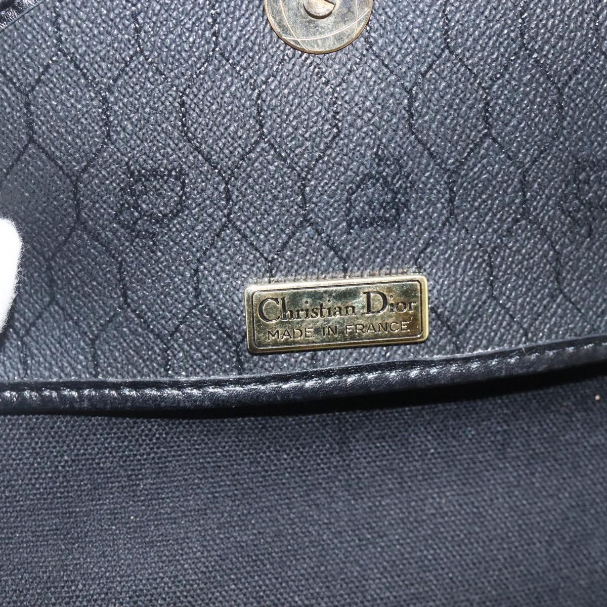 Christian Dior Vintage Honeycomb Flap Coated Canvas Long