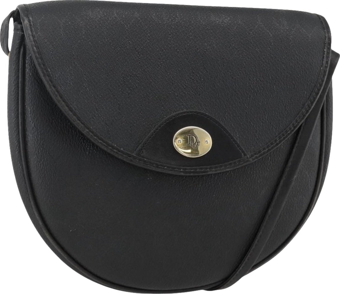 Christian Dior Vintage Honeycomb Flap Coated Canvas Long
