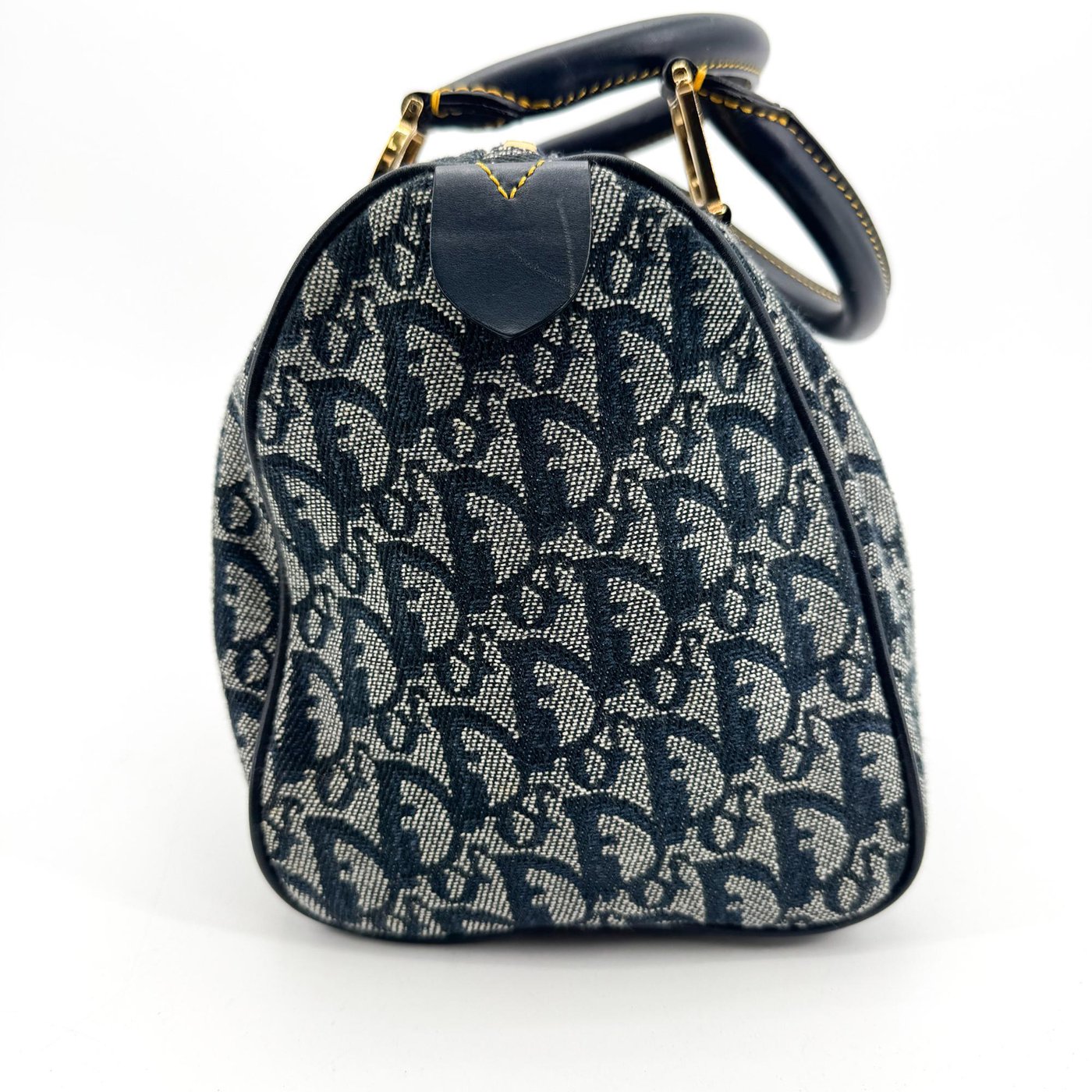 Christian Dior Vintage Trotter Boston Diorissimo Canvas Mini
