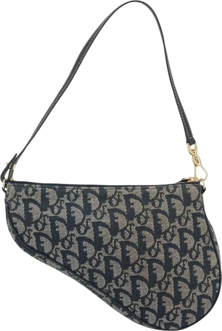 Christian Dior Vintage Saddle Bag Canvas