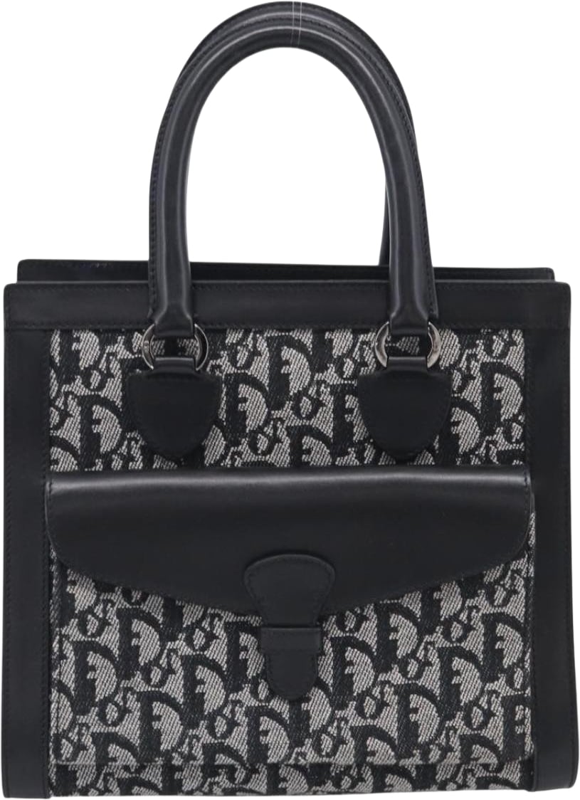 Christian Dior Vintage Trotter Pocket Diorissimo Canvas Small