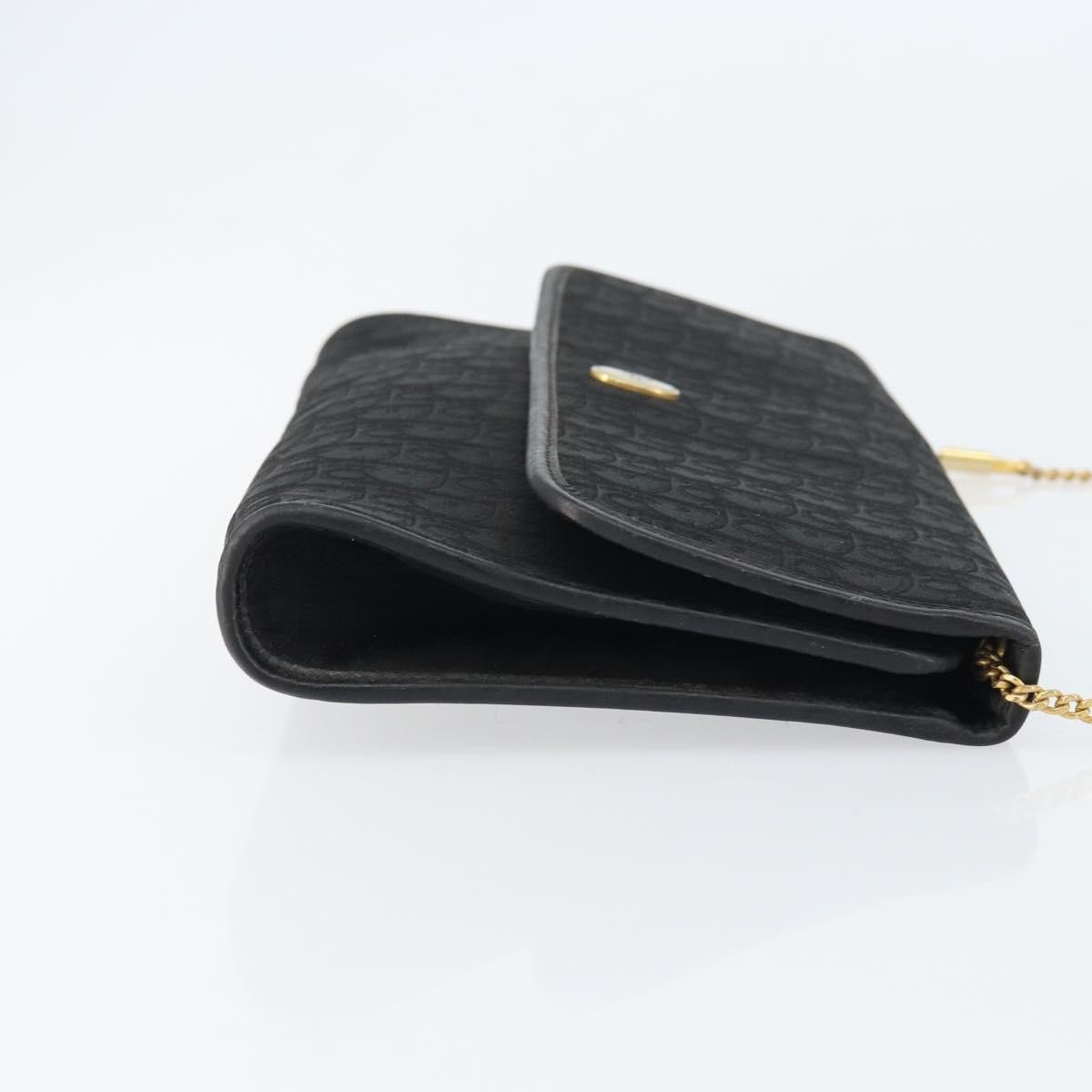 Christian Dior Vintage Chain Flap Diorissimo Canvas Medium
