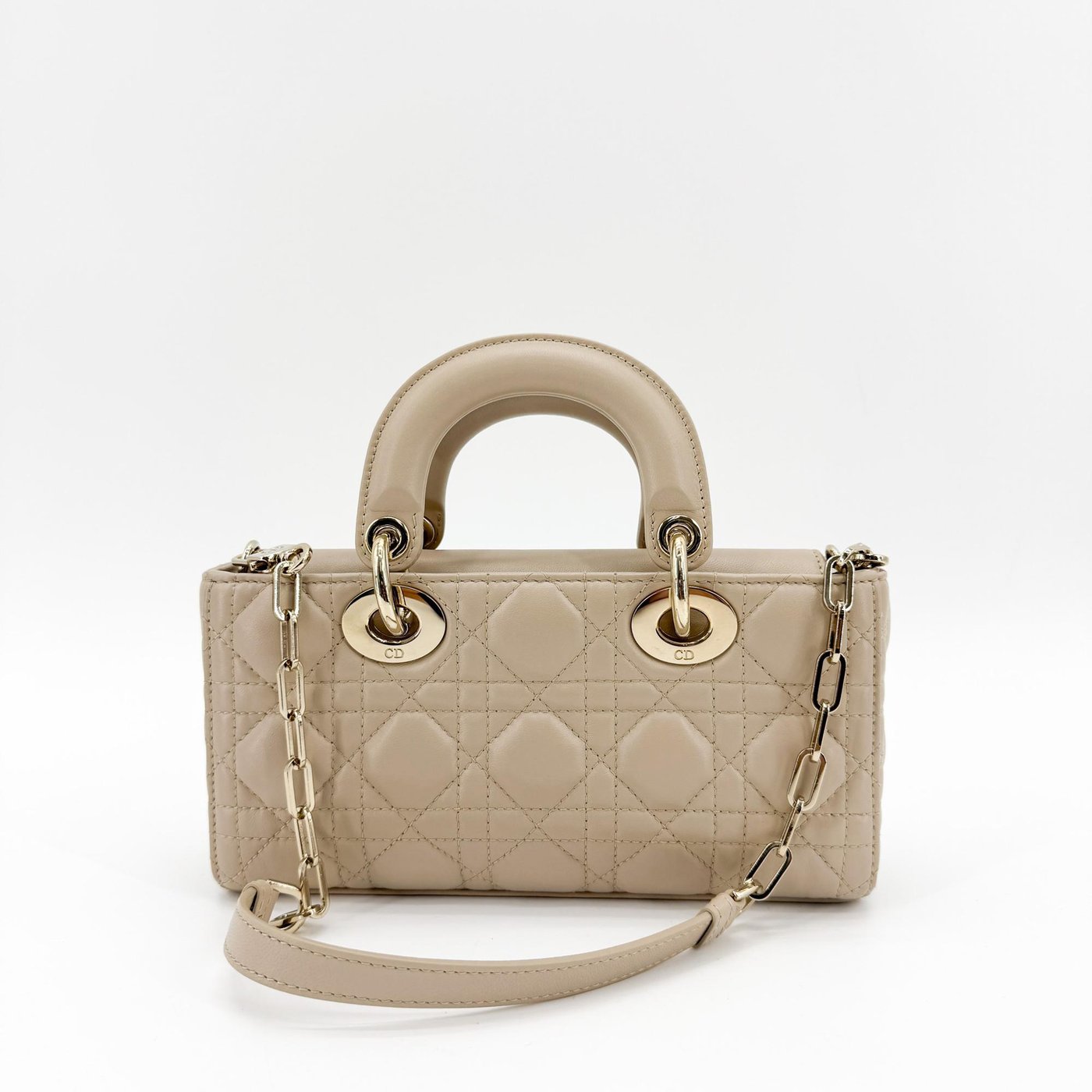 Christian Dior Lady D-Joy Cannage Quilt Lambskin Small