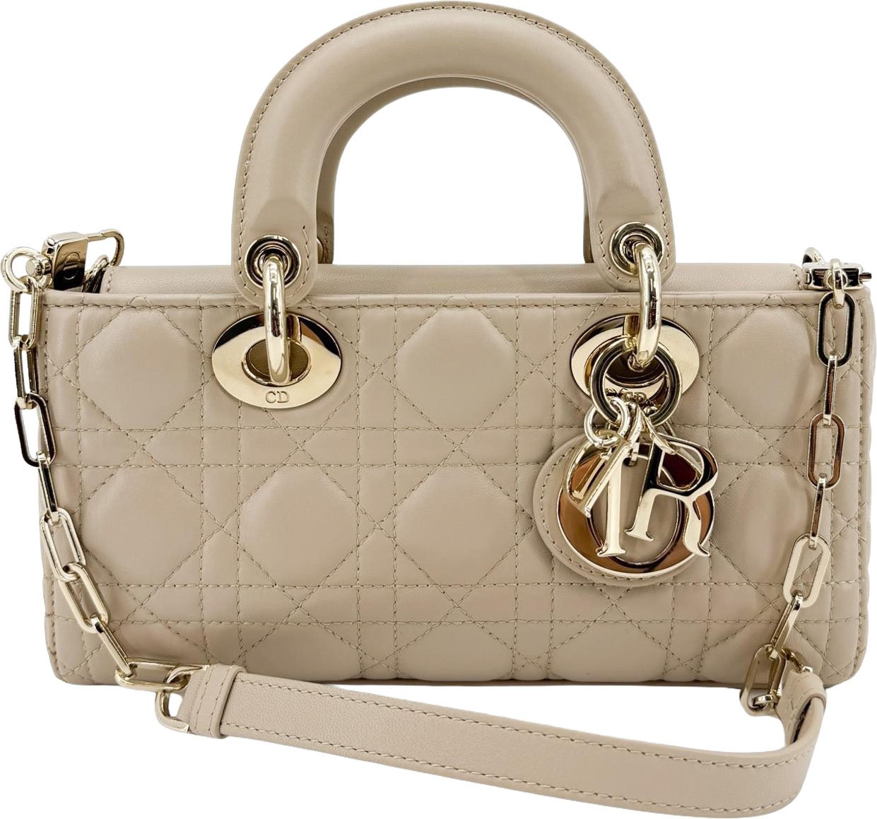 Christian Dior Lady D-Joy Cannage Quilt Lambskin Small