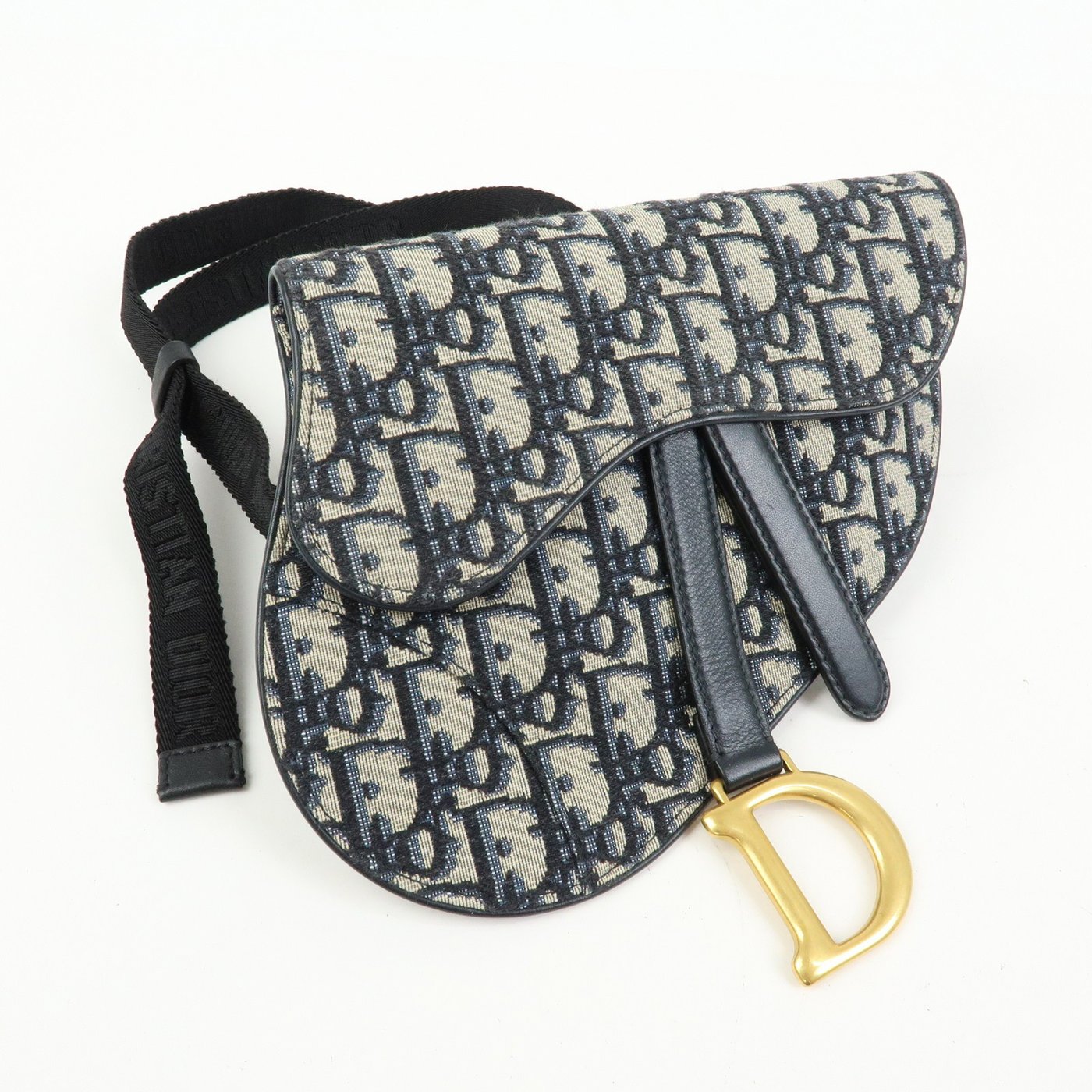 Christian Dior Saddle Belt Oblique Canvas
