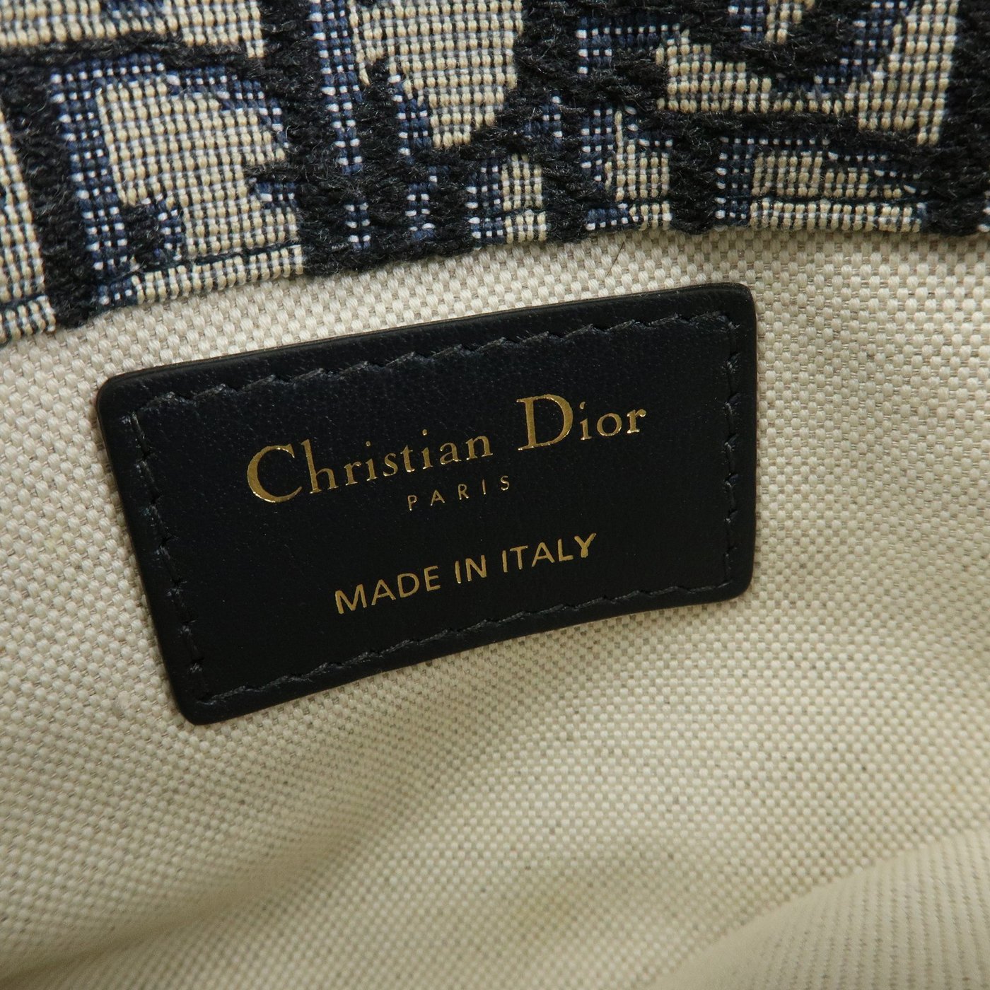 Christian Dior Saddle Belt Oblique Canvas