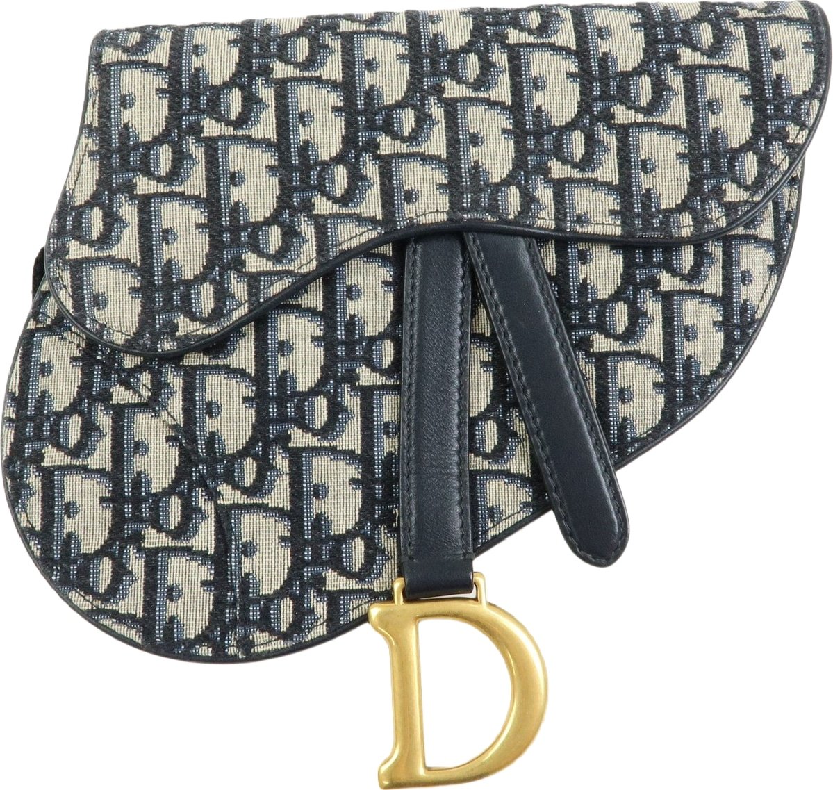 Christian Dior Saddle Belt Oblique Canvas