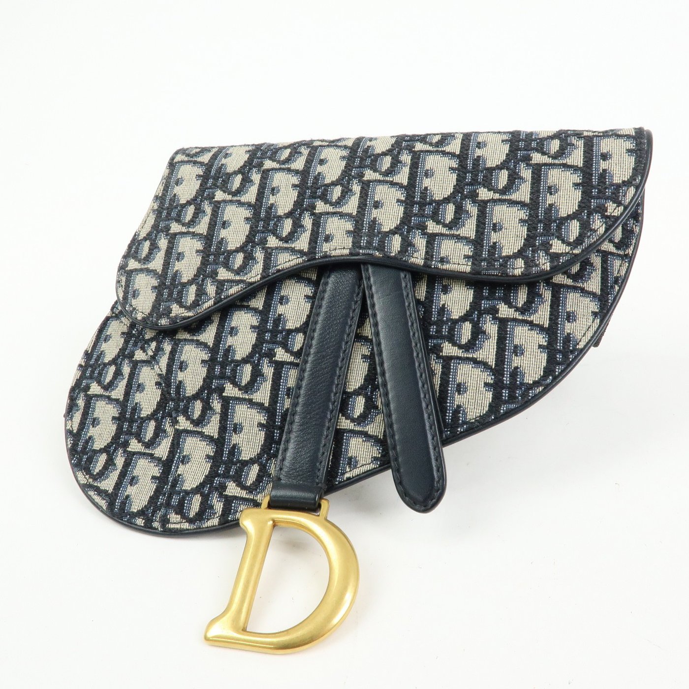 Christian Dior Saddle Belt Oblique Canvas
