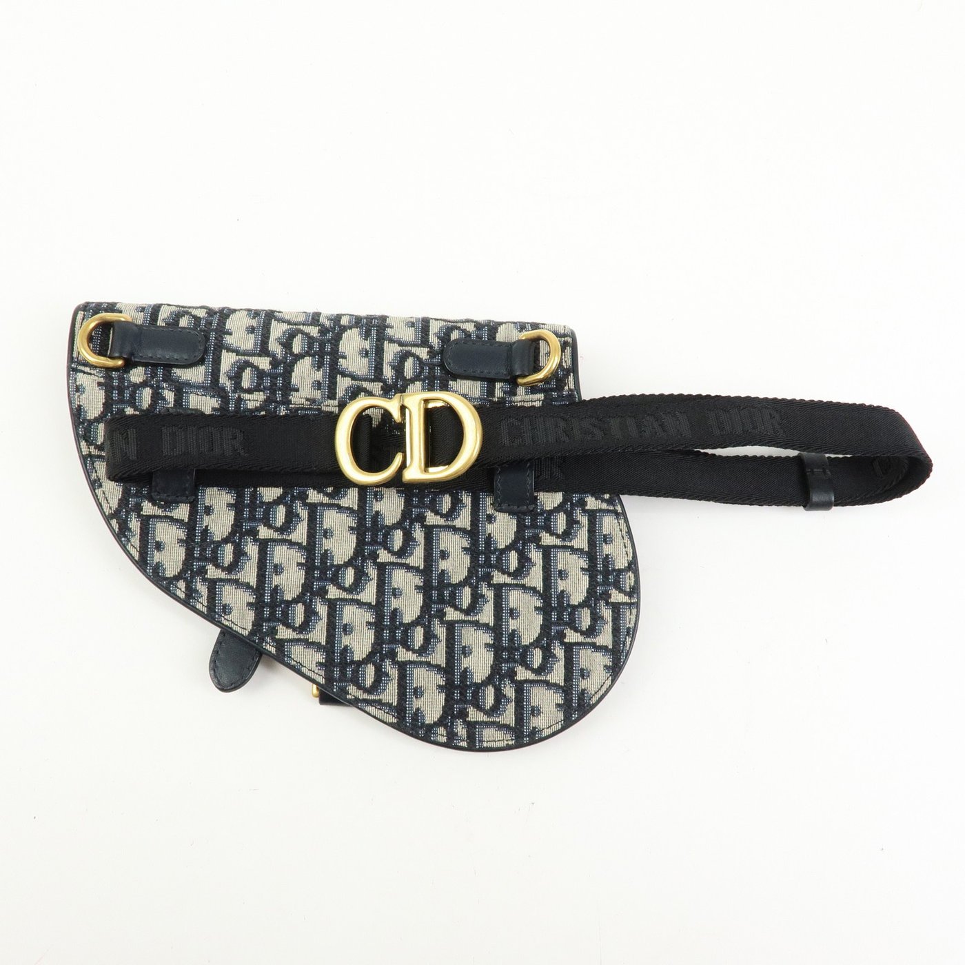 Christian Dior Saddle Belt Oblique Canvas