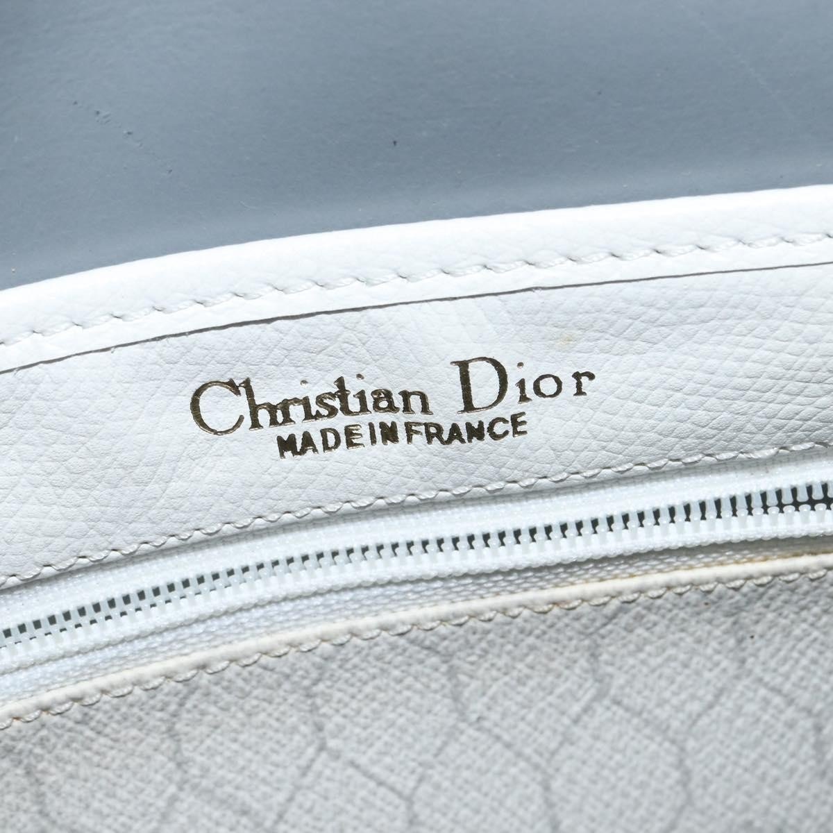 Christian Dior Vintage Honeycomb Flap Coated Canvas Long