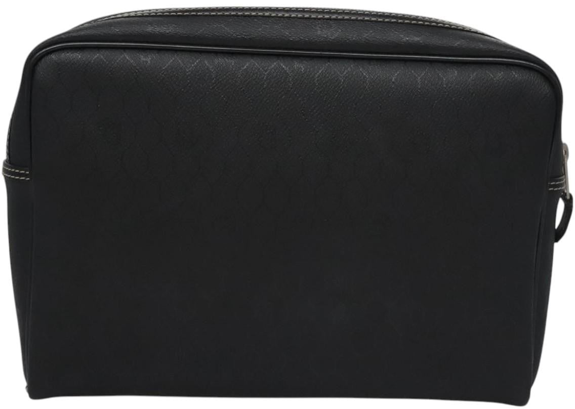 Christian Dior Vintage Honeycomb Zip Coated Canvas Medium