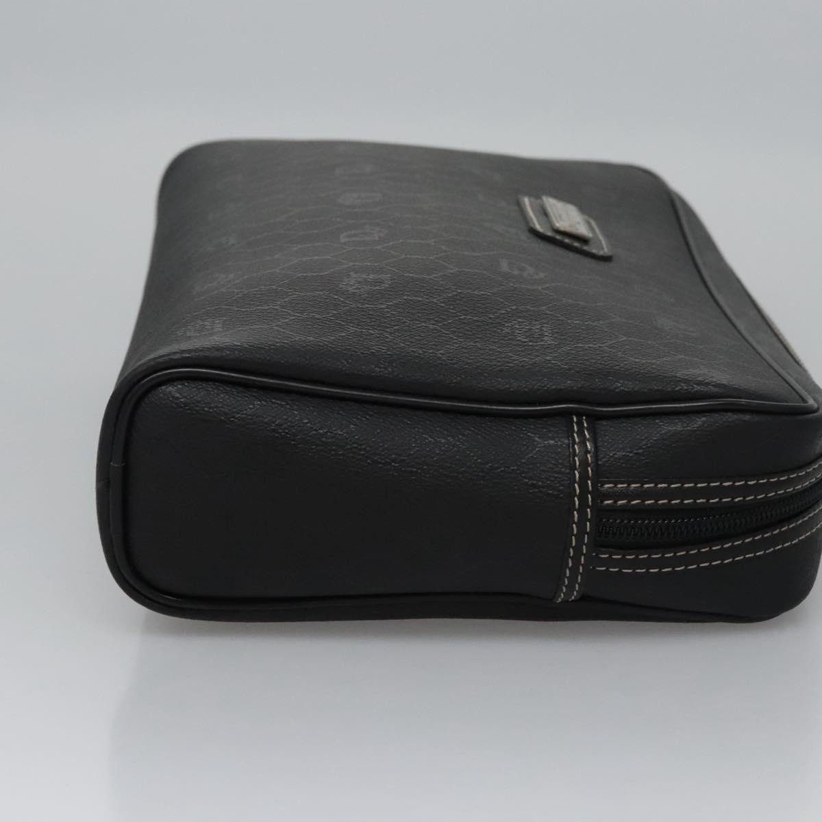 Christian Dior Vintage Honeycomb Zip Coated Canvas Medium
