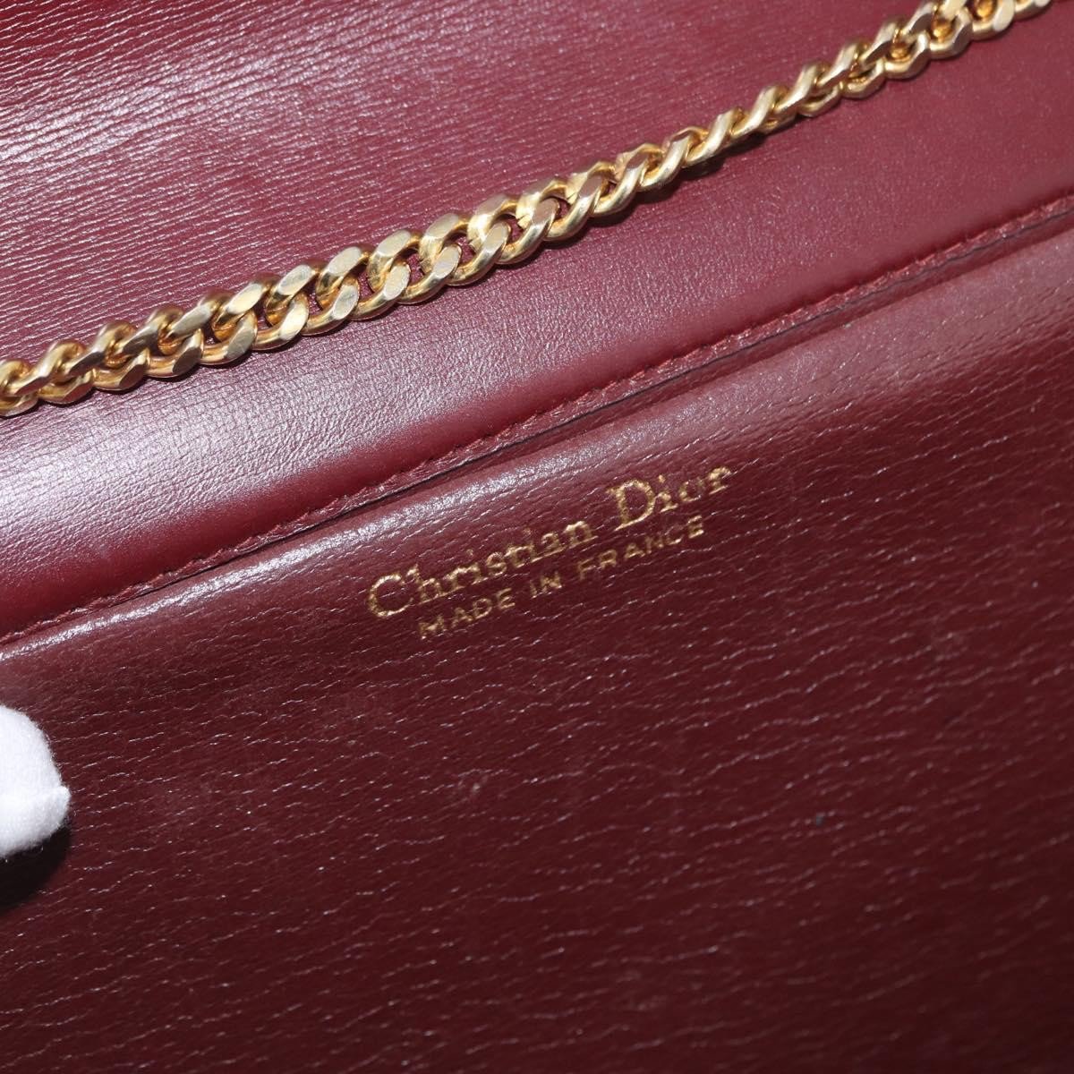 Christian Dior Vintage Chain Flap Diorissimo Canvas Medium