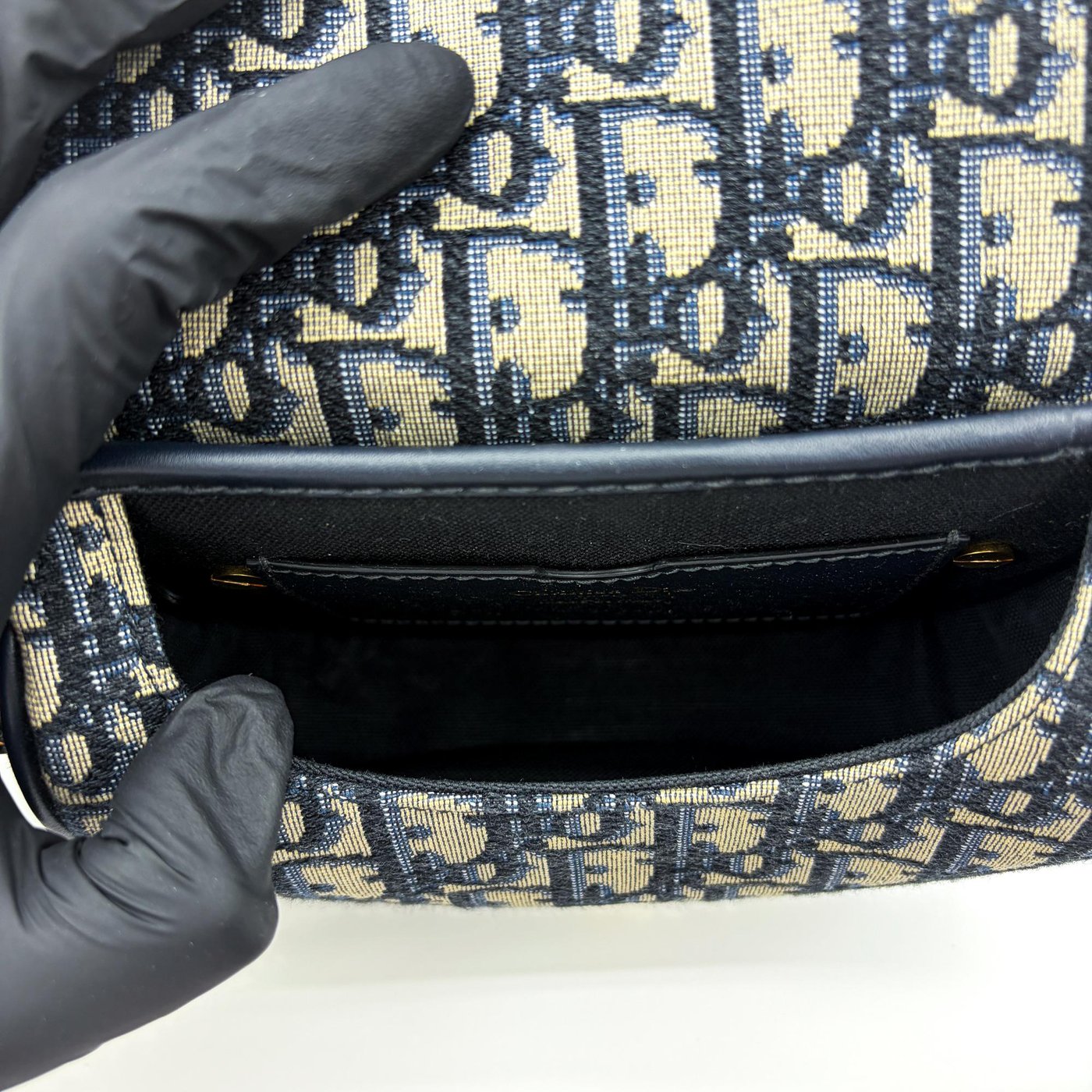 Christian Dior Bobby Flap Oblique Canvas Small