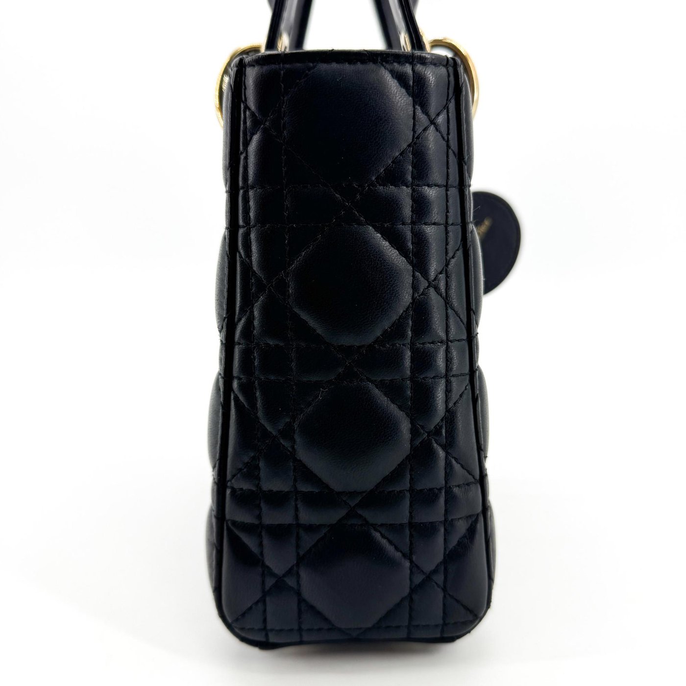 Christian Dior Vintage Lady Dior Cannage Quilt Lambskin Mini