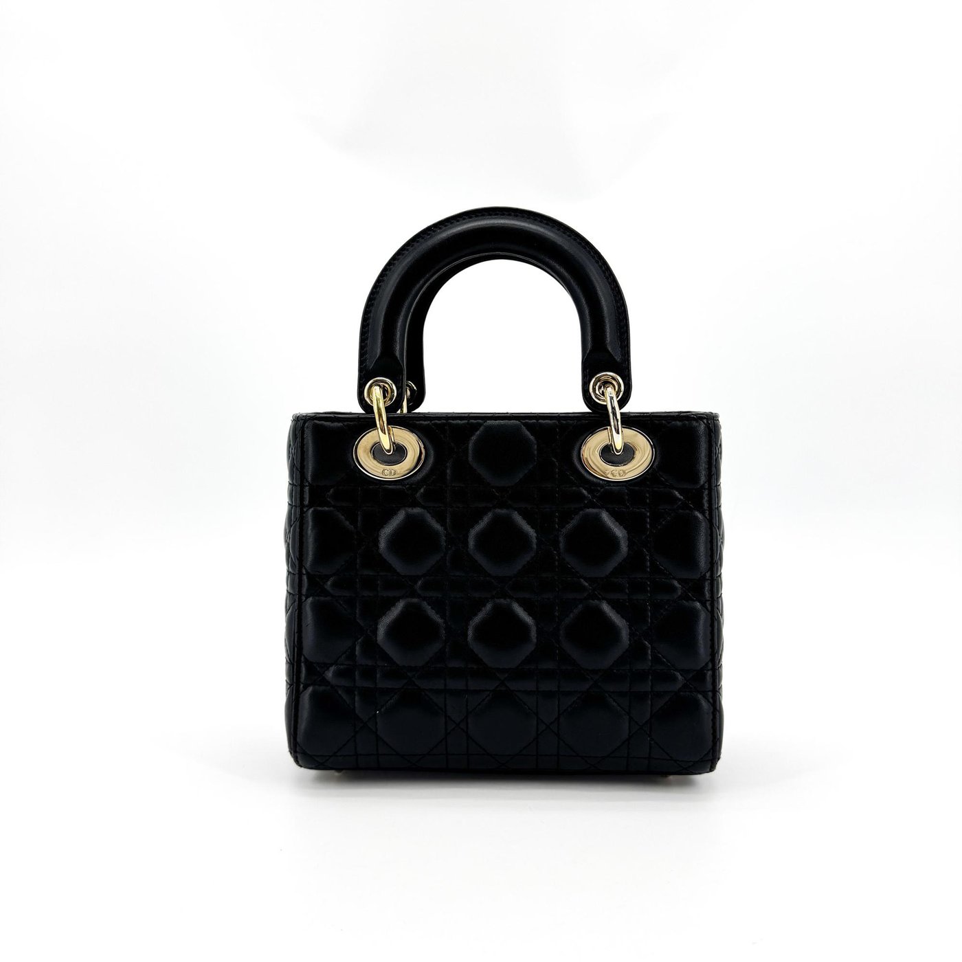 Christian Dior Vintage Lady Dior Cannage Quilt Lambskin Mini