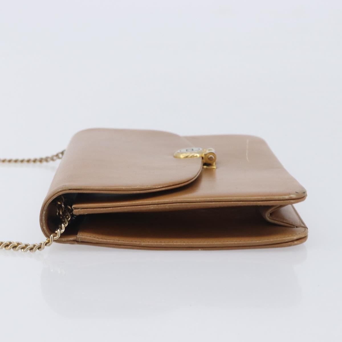 Christian Dior Vintage CD Chain Flap Leather