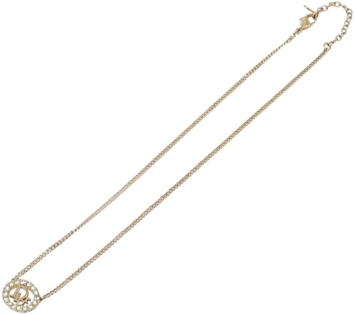 Christian Dior Vintage Logo Pendant Metal