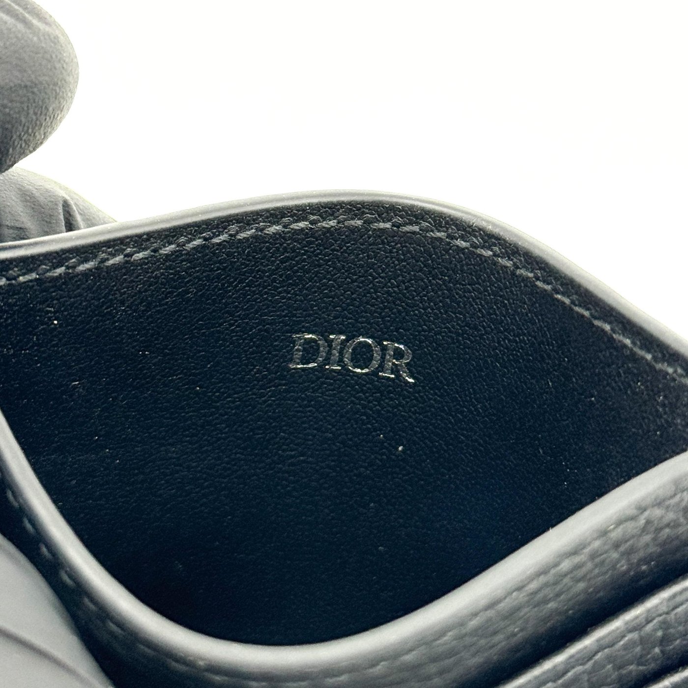 Christian Dior Card Holder Oblique Canvas and Leather