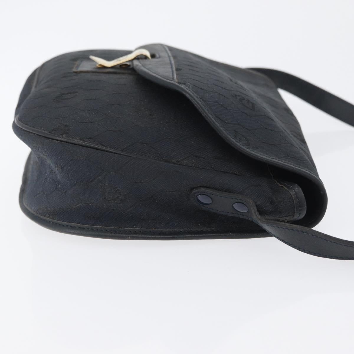 Christian Dior Vintage Honeycomb Flap Coated Canvas Long